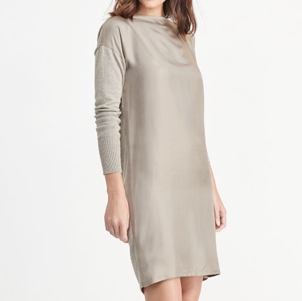 Lauren Ralph Lauren Twill Front Sweater Dress NWT